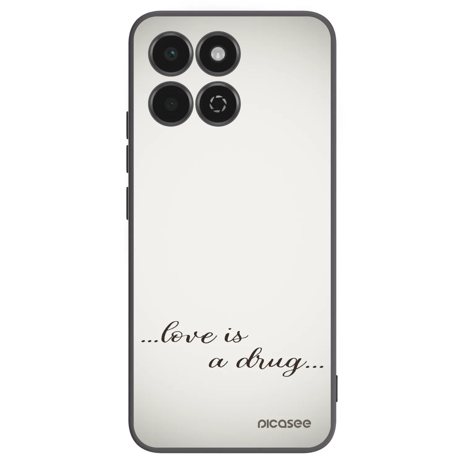 Picasee silikonski črni ovitek za Honor 200 Smart 5G - Love is a drug
