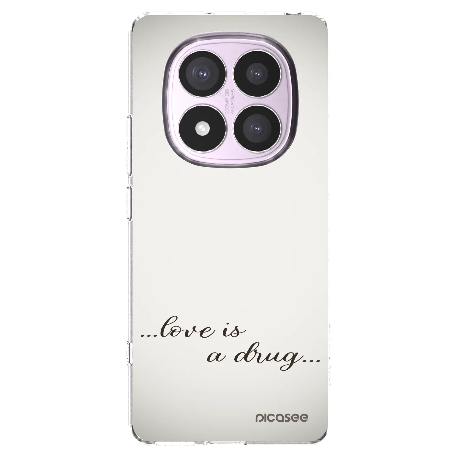 Picasee silikonski prozorni ovitek za Xiaomi Redmi Note 14 Pro 4G - Love is a drug