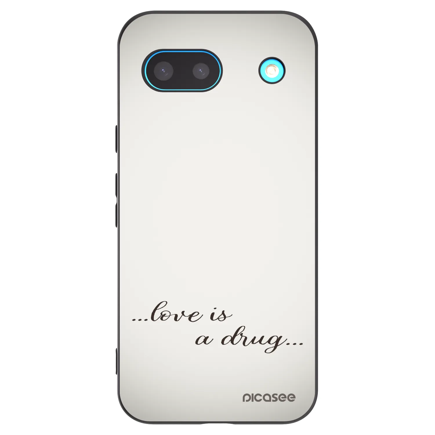 Picasee silikonski črni ovitek za Google Pixel 8 - Love is a drug