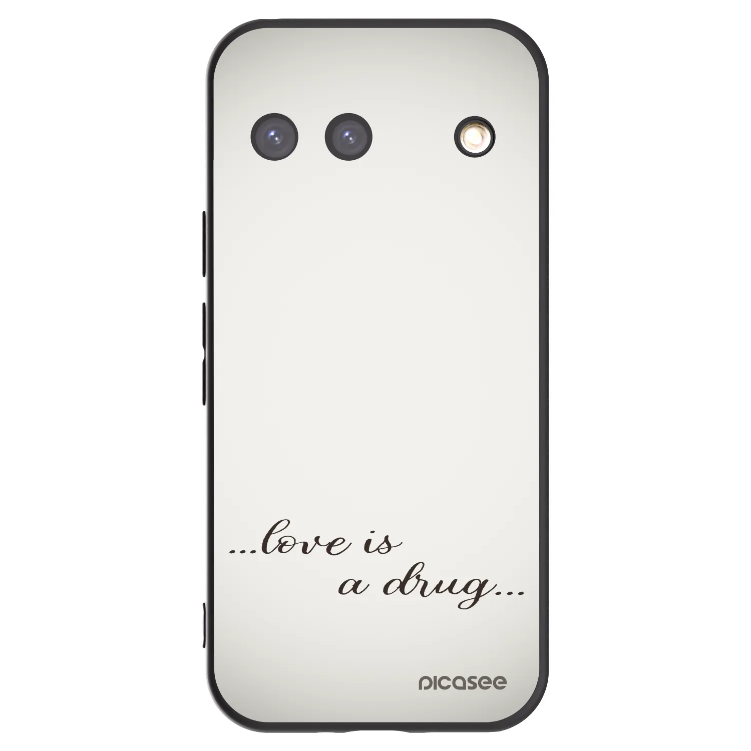 Picasee silikonski črni ovitek za Google Pixel 9 - Love is a drug