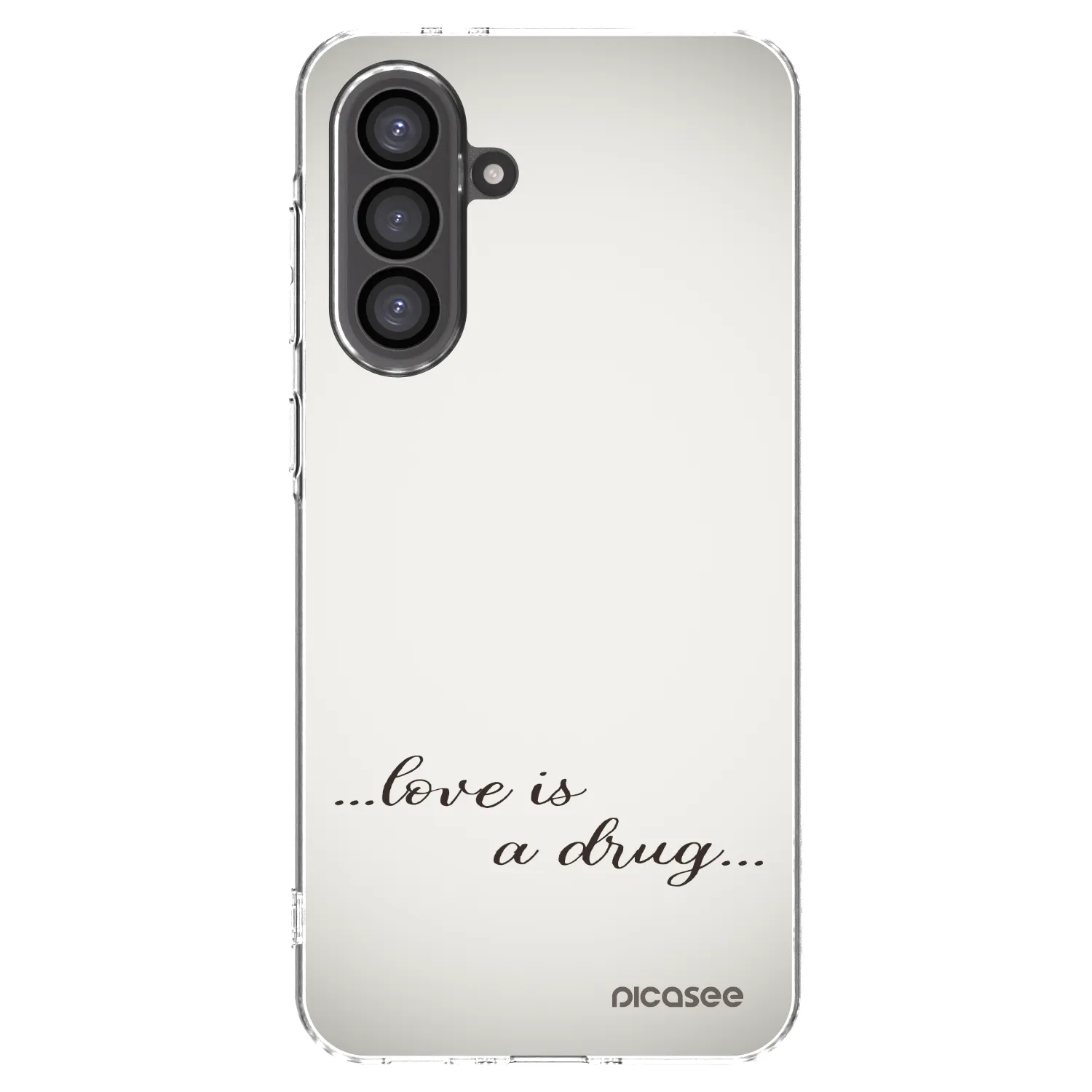 Picasee silikonski prozorni ovitek za Samsung Galaxy A56 5G A566B - Love is a drug