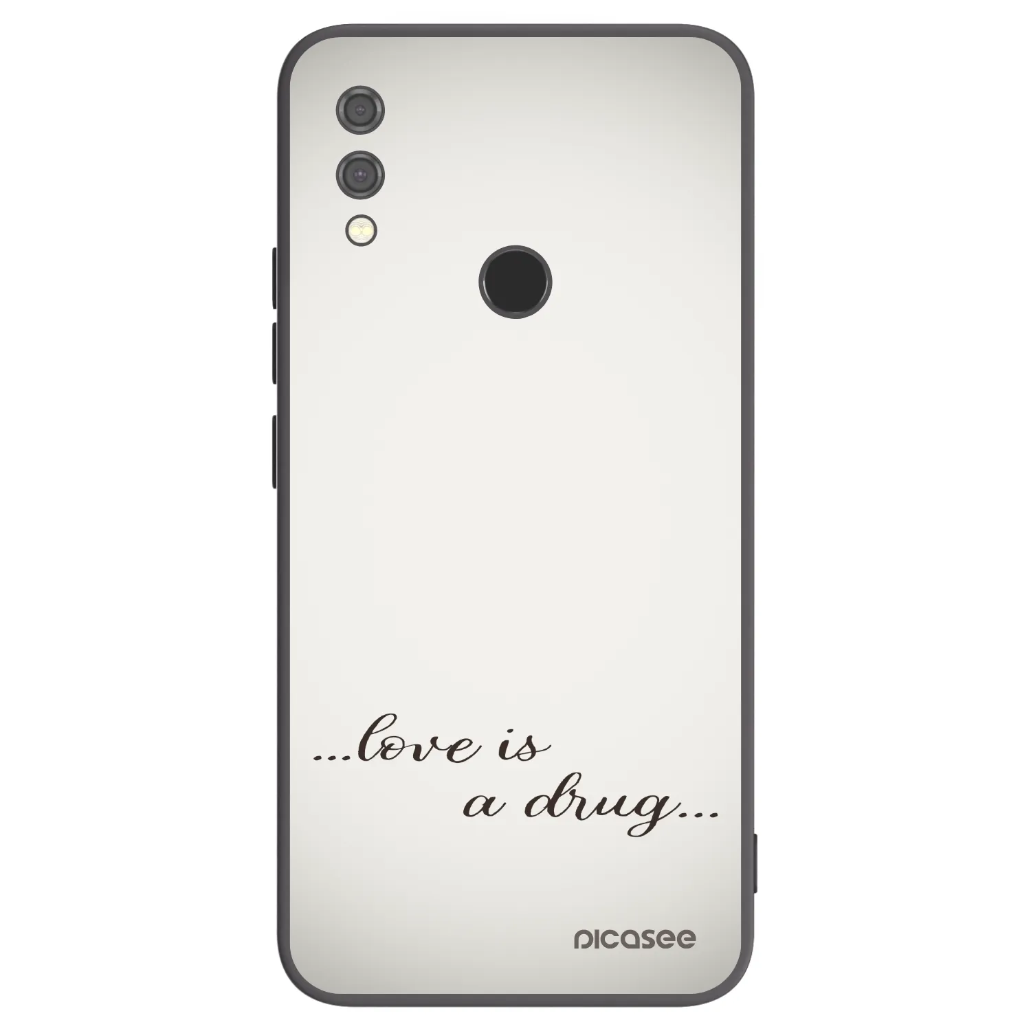 Picasee silikonski črni ovitek za Xiaomi Redmi Note 7 - Love is a drug
