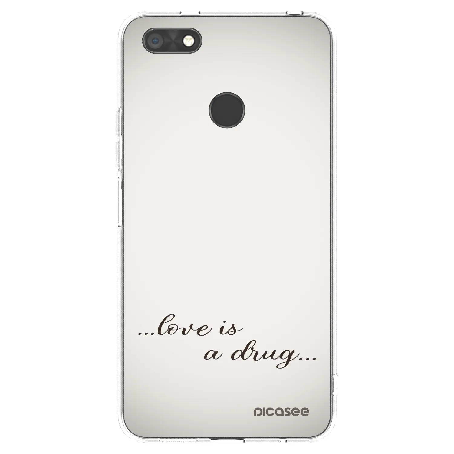 Picasee silikonski prozorni ovitek za Huawei P9 Lite Mini - Love is a drug