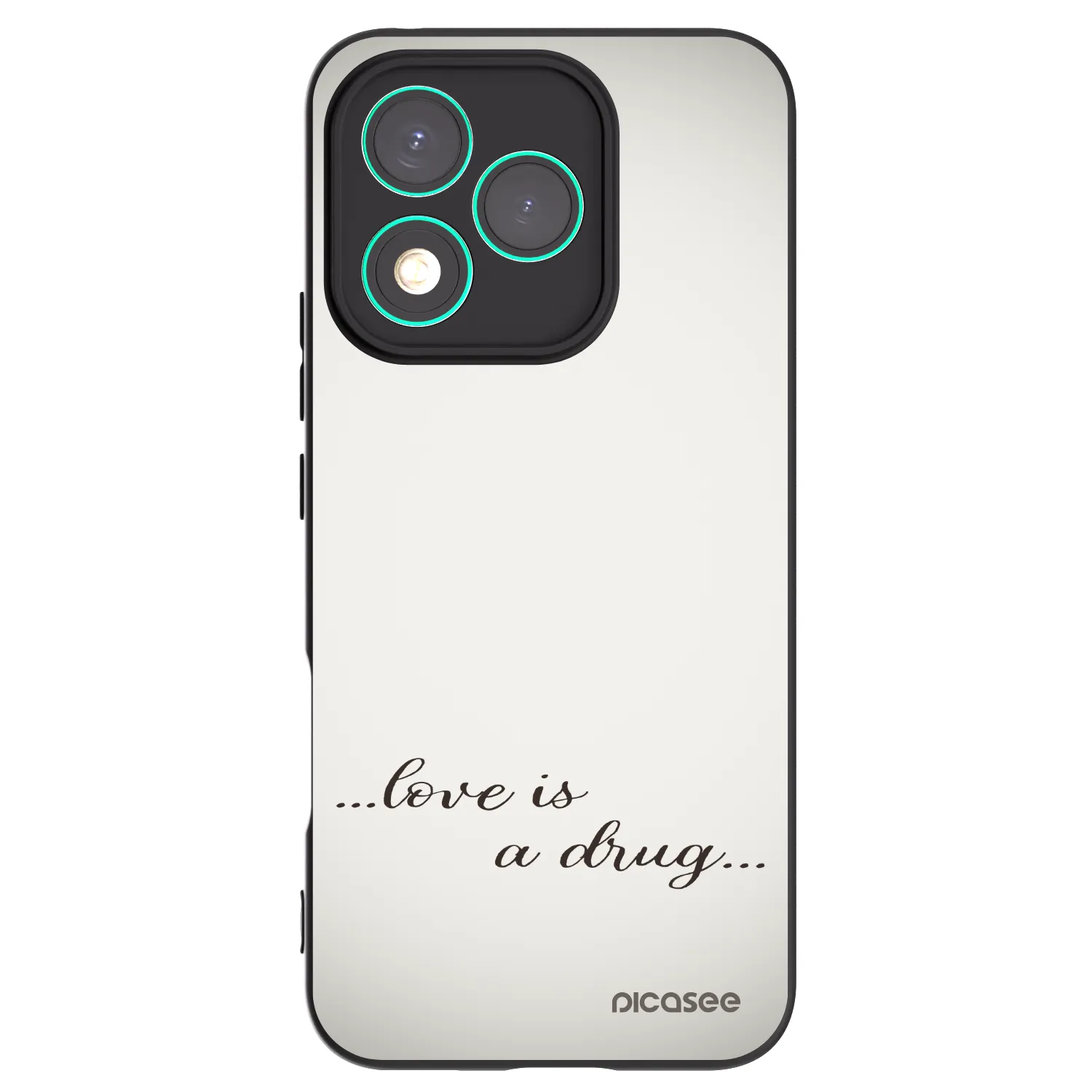 Picasee silikonski črni ovitek za Honor 400 Lite 5G - Love is a drug