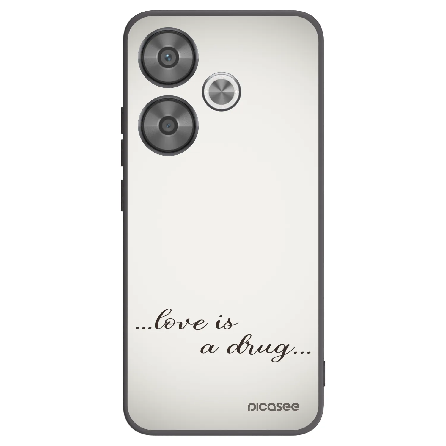 Picasee silikonski črni ovitek za Xiaomi Poco F6 - Love is a drug