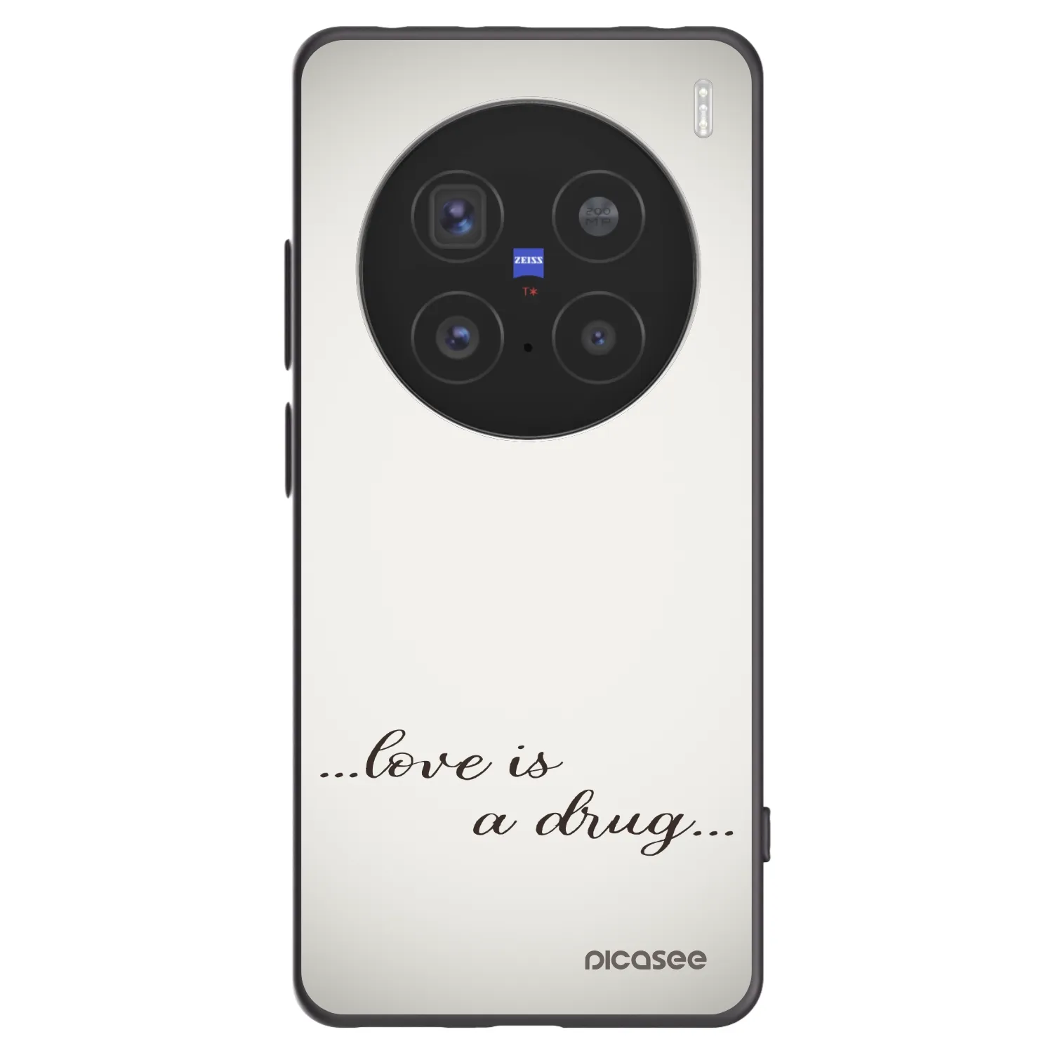 Picasee silikonski črni ovitek za Vivo X200 Pro - Love is a drug