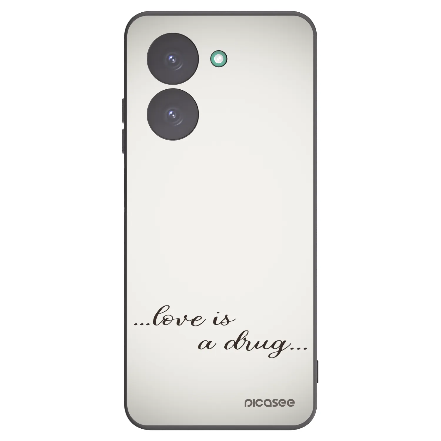 Picasee silikonski črni ovitek za Xiaomi Redmi A5 - Love is a drug
