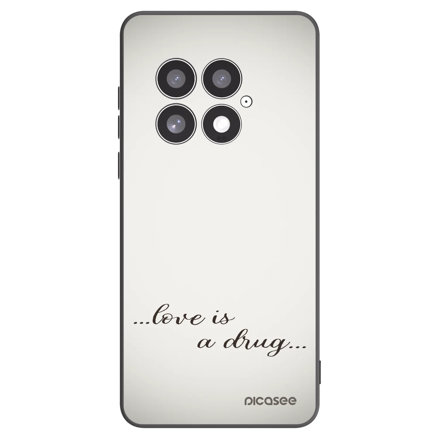 Picasee silikonski črni ovitek za OnePlus 13 5G - Love is a drug