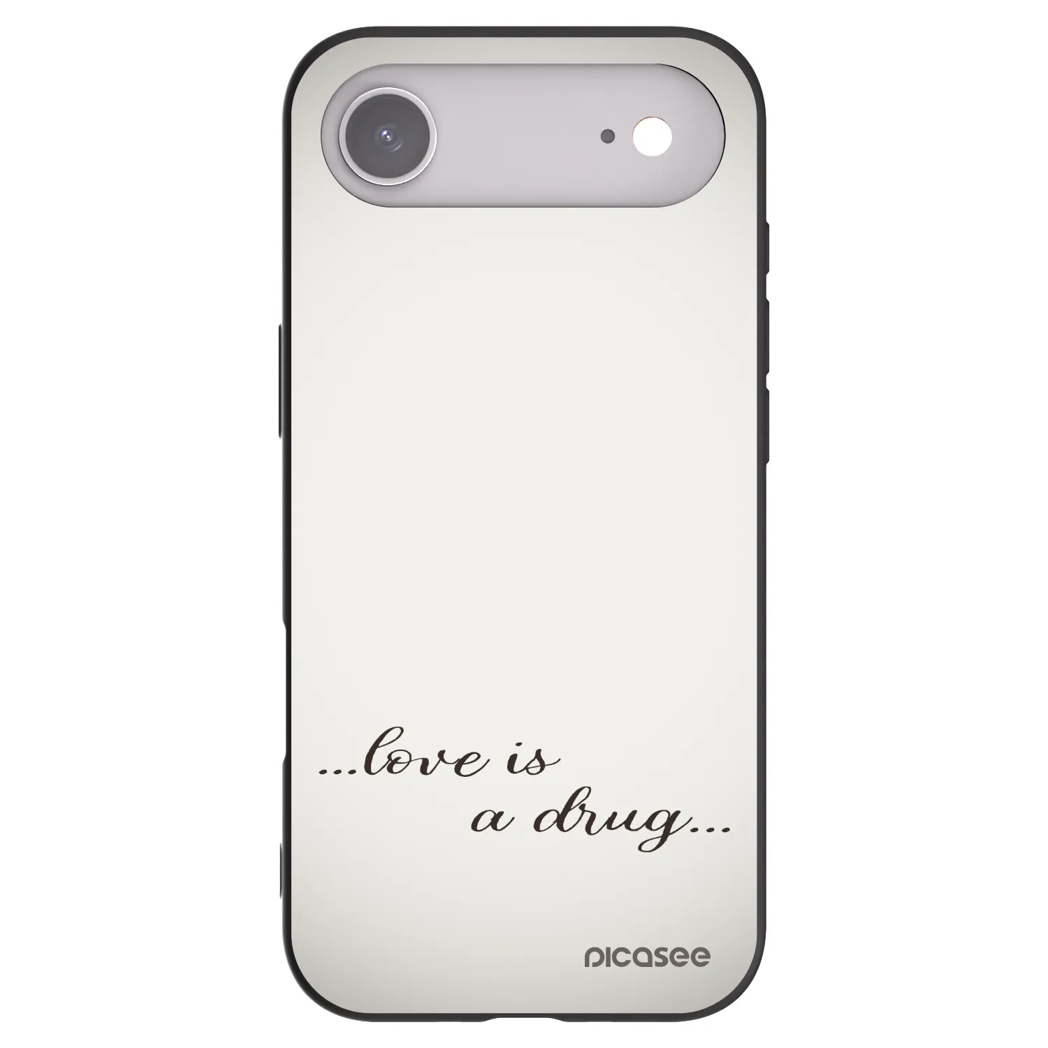 Picasee silikonski črni ovitek za Apple iPhone Air - Love is a drug