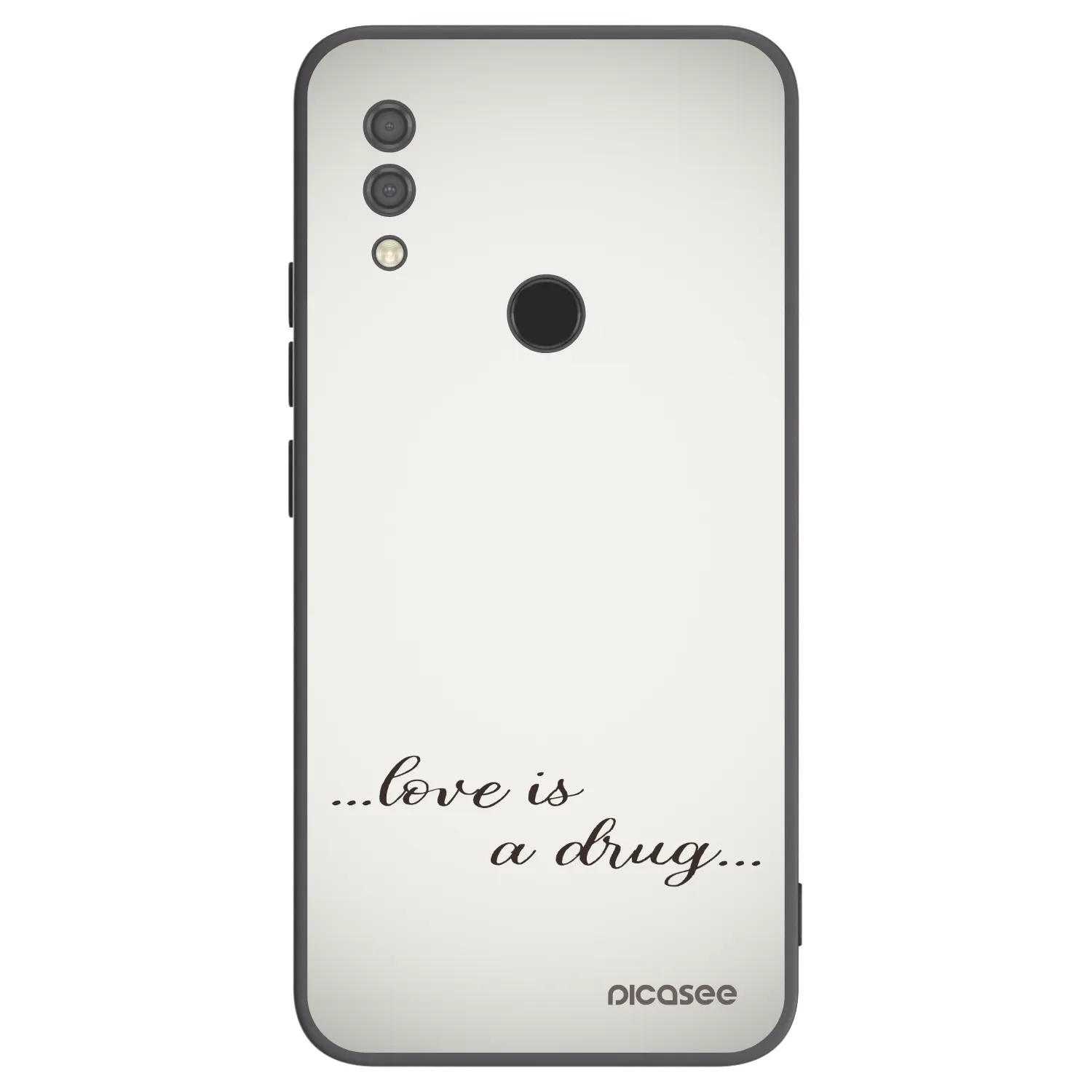 Picasee silikonski črni ovitek za Xiaomi Redmi 7 - Love is a drug