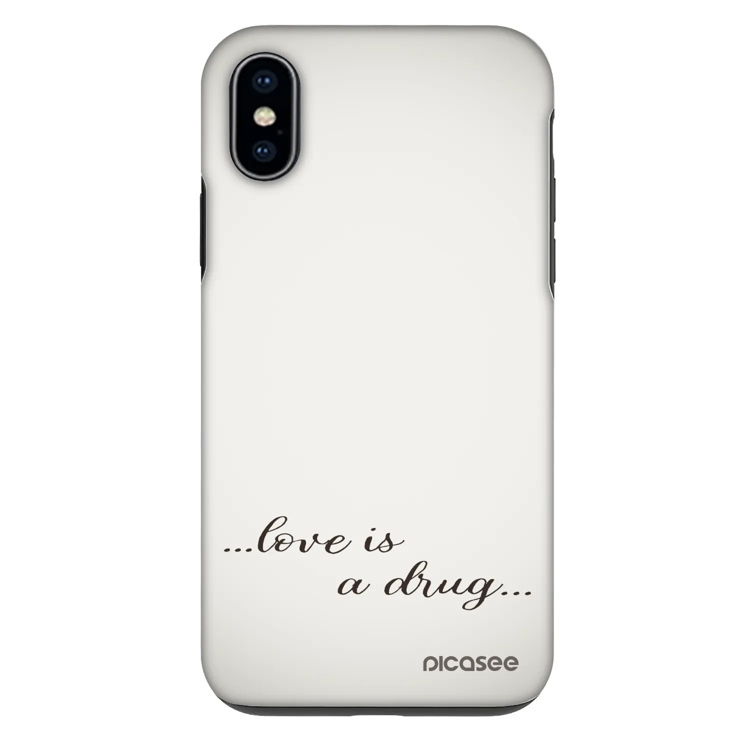Picasee Fashion Case za Apple iPhone X/XS - Love is a drug