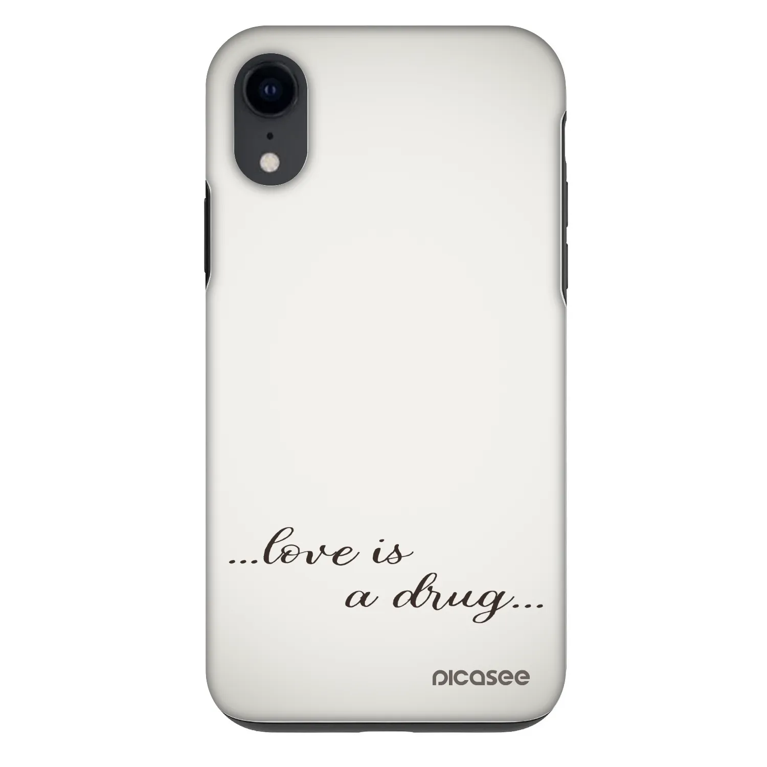 Picasee Fashion Case za Apple iPhone XR - Love is a drug