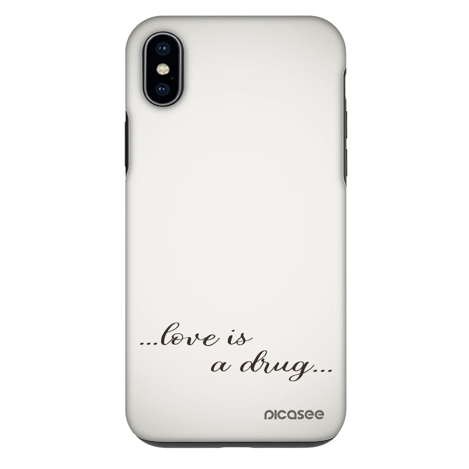 Picasee Fashion Case za Apple iPhone XS Max - Love is a drug