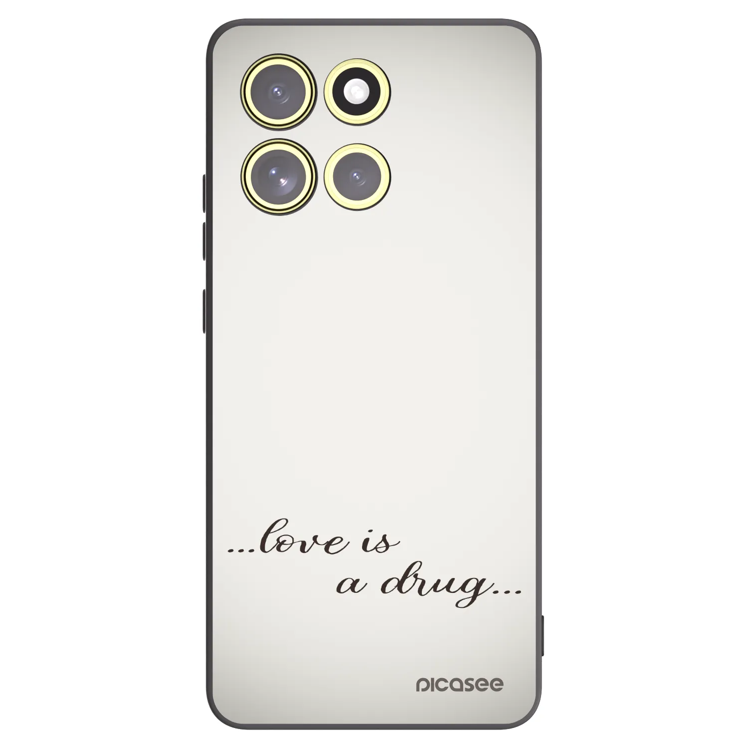 Picasee silikonski črni ovitek za Motorola Moto G86 5G - Love is a drug