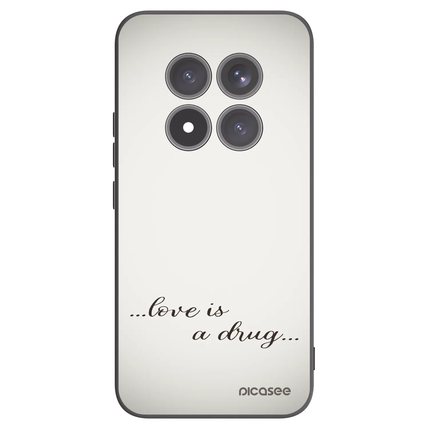Picasee silikonski črni ovitek za Xiaomi Redmi Note 15 Pro+ - Love is a drug