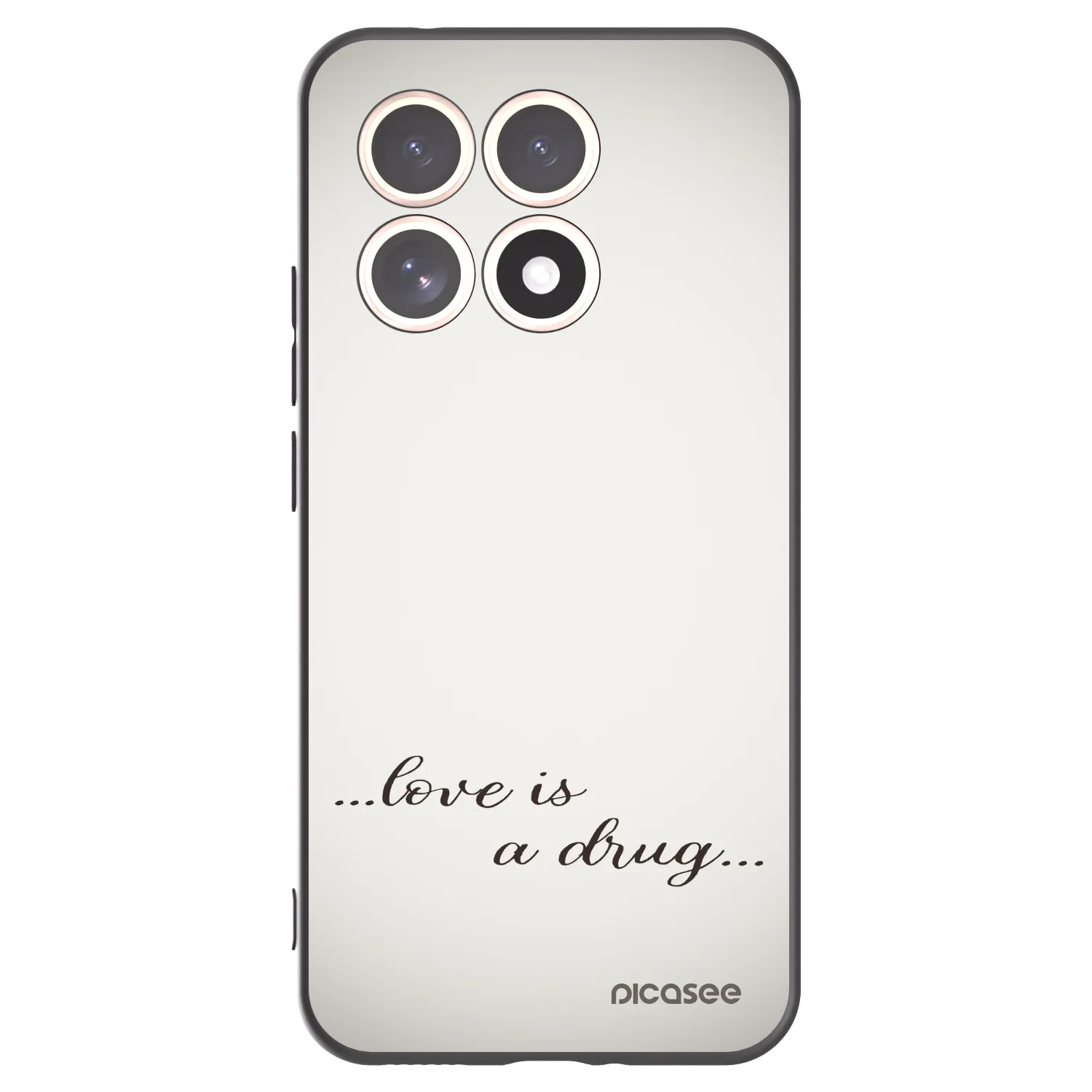 Picasee silikonski črni ovitek za Xiaomi 15T - Love is a drug