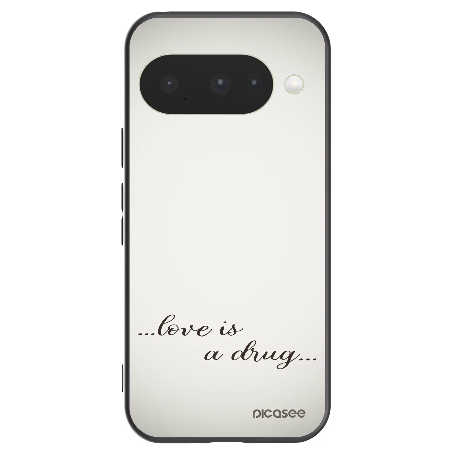 Picasee silikonski črni ovitek za Google Pixel 10 - Love is a drug