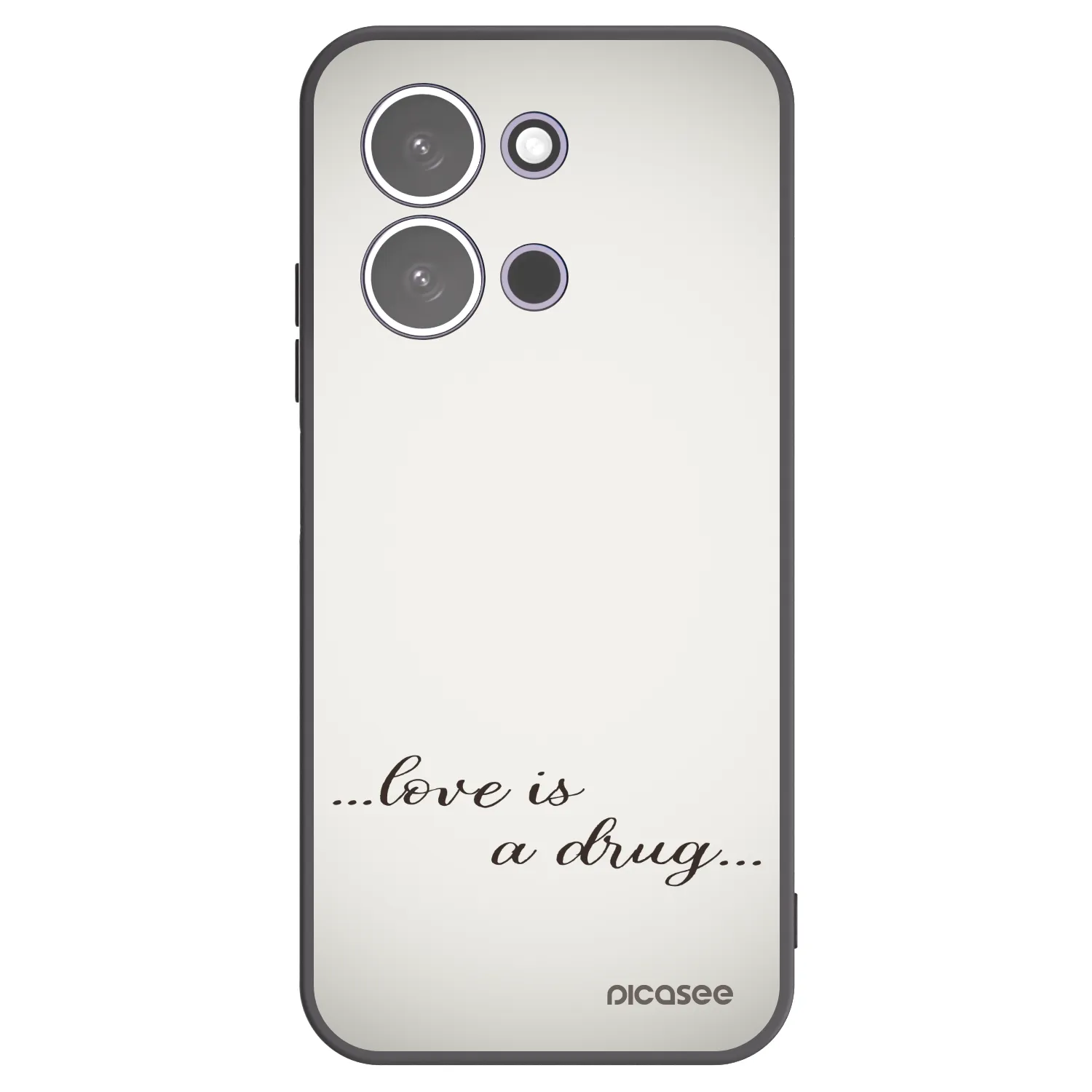 Picasee silikonski črni ovitek za Xiaomi Redmi 15C 5G - Love is a drug