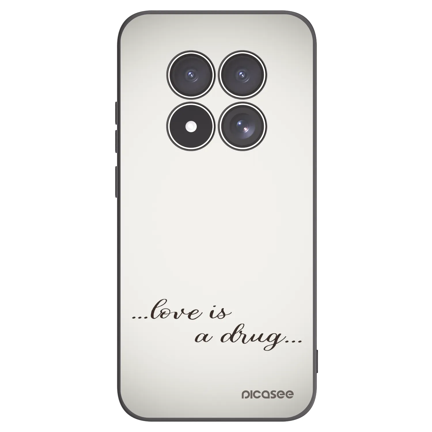 Picasee silikonski črni ovitek za Xiaomi Redmi Note 15 Pro 5G - Love is a drug