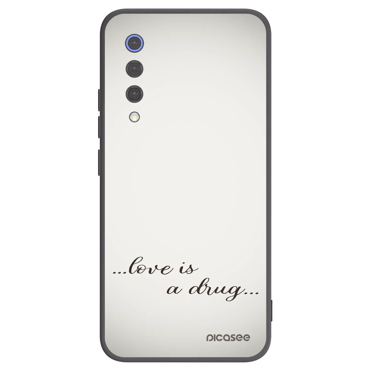Picasee silikonski črni ovitek za Xiaomi Mi 9 SE - Love is a drug