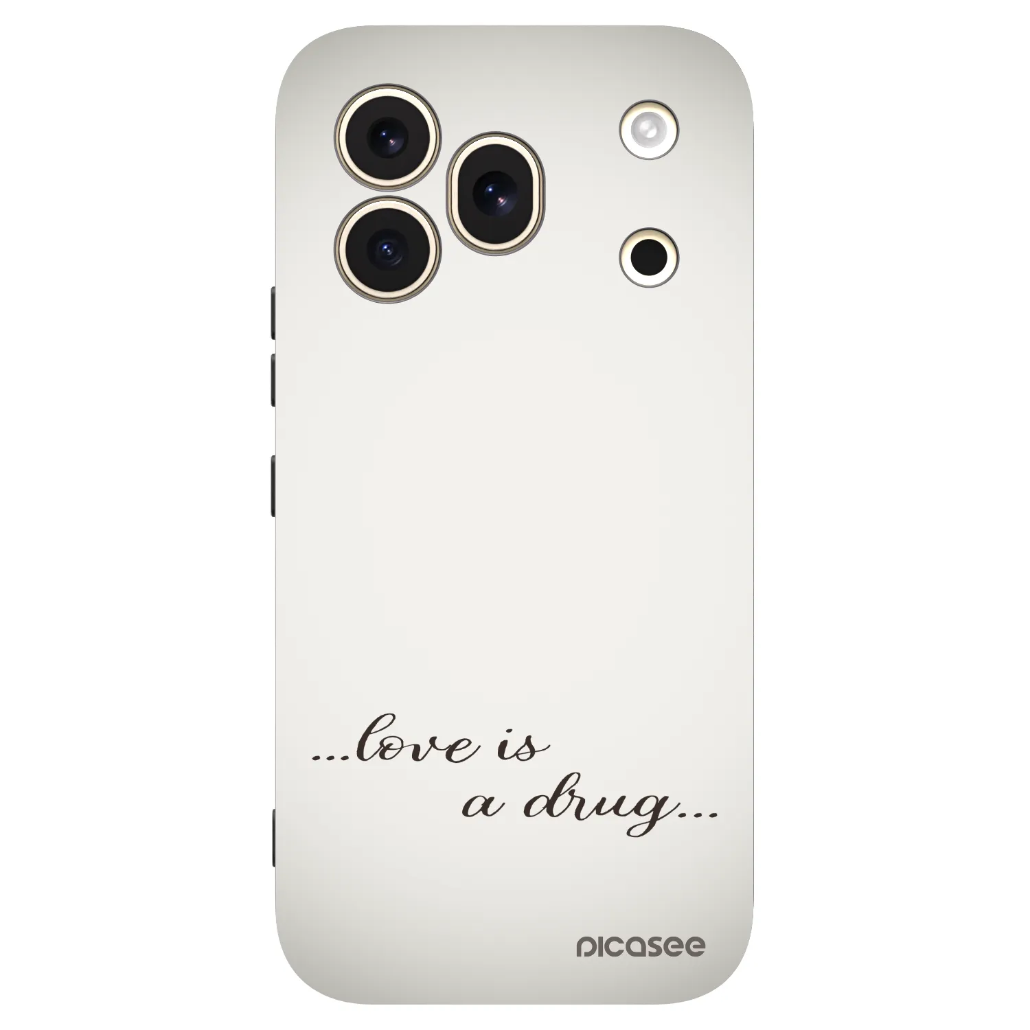 Picasee silikonski črni ovitek za Honor 600 Pro - Love is a drug
