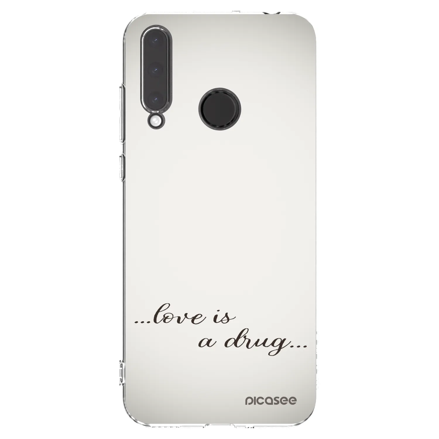 Picasee silikonski prozorni ovitek za Honor 20 Lite - Love is a drug