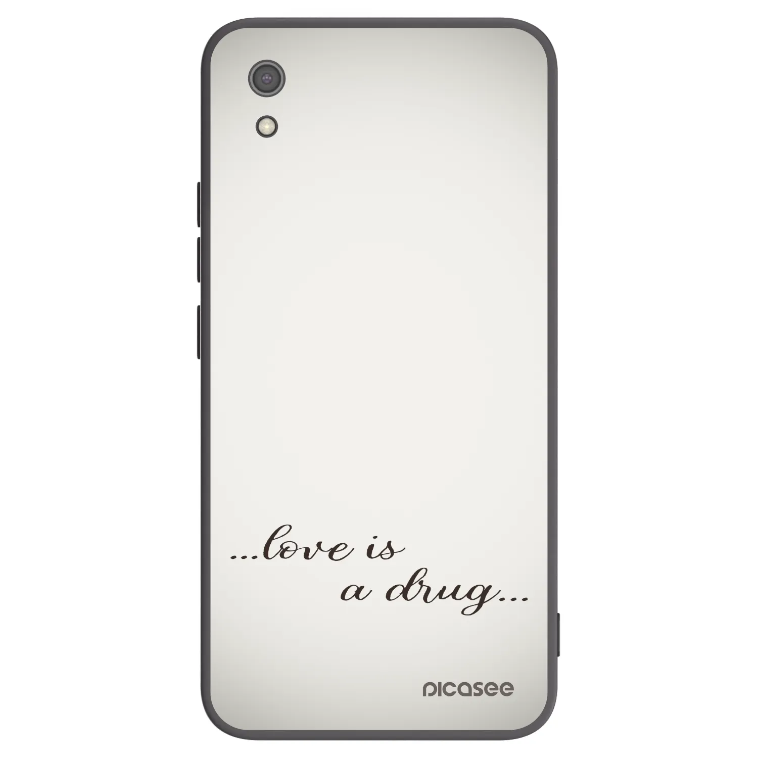 Picasee silikonski črni ovitek za Xiaomi Redmi 7A - Love is a drug