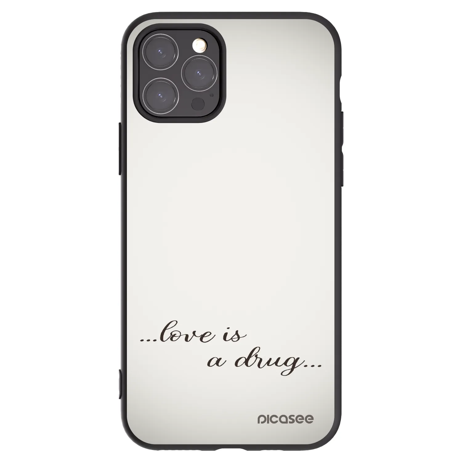 Picasee silikonski črni ovitek za Apple iPhone 11 Pro - Love is a drug
