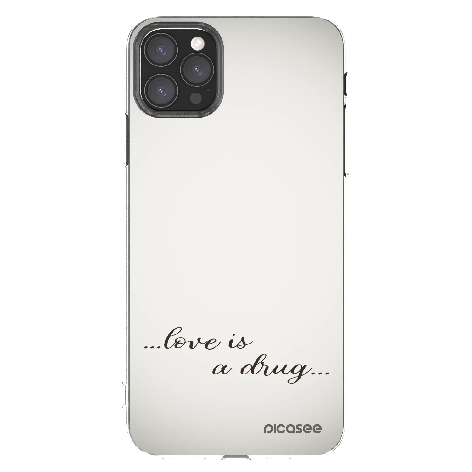 Picasee silikonski prozorni ovitek za Apple iPhone 11 Pro Max - Love is a drug