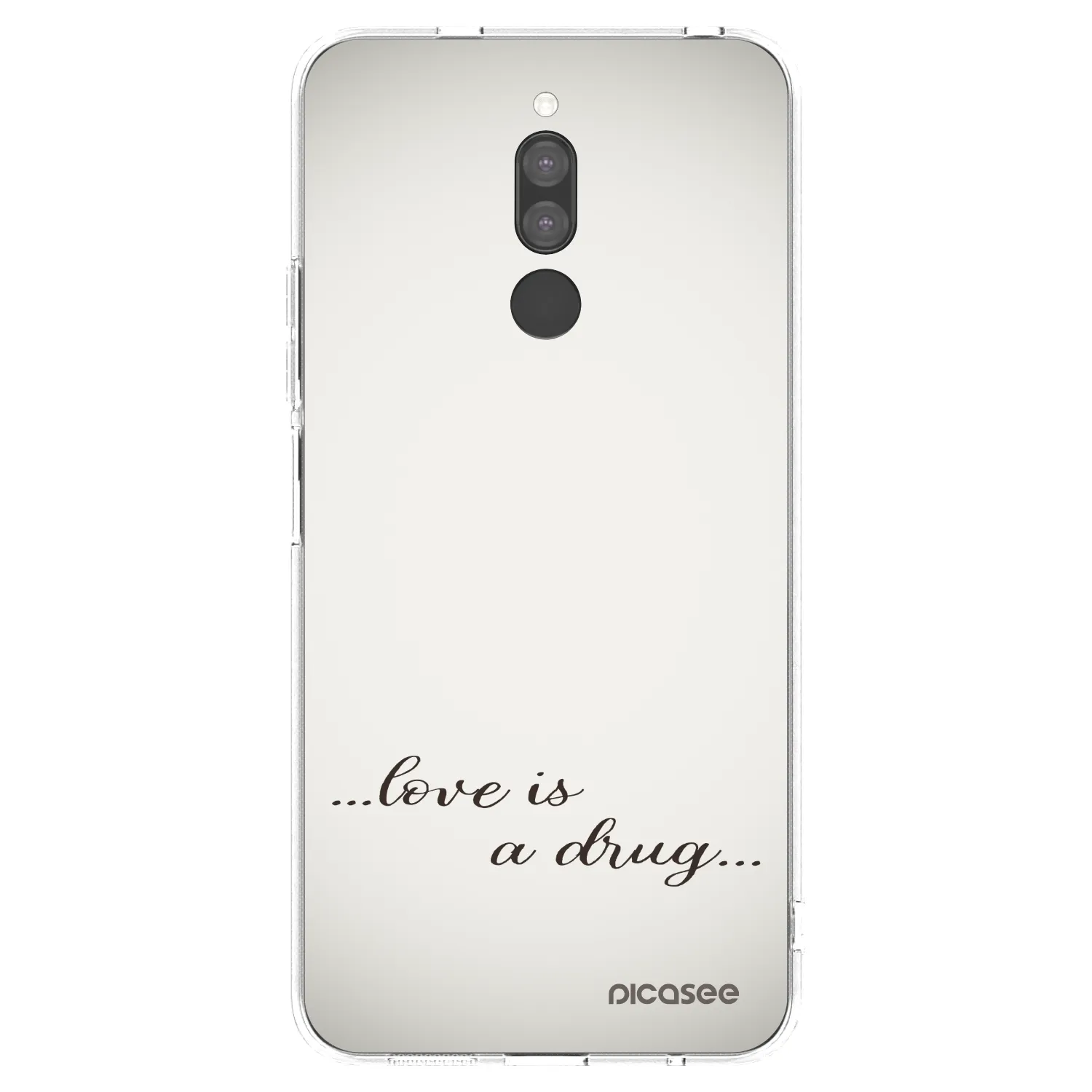 Picasee silikonski prozorni ovitek za Xiaomi Redmi 8 - Love is a drug