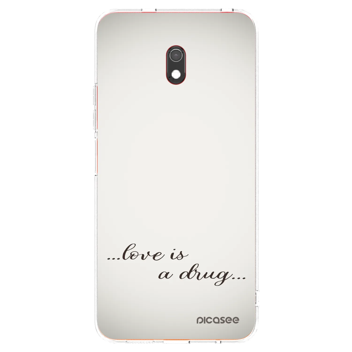 Picasee silikonski prozorni ovitek za Xiaomi Redmi 8A - Love is a drug