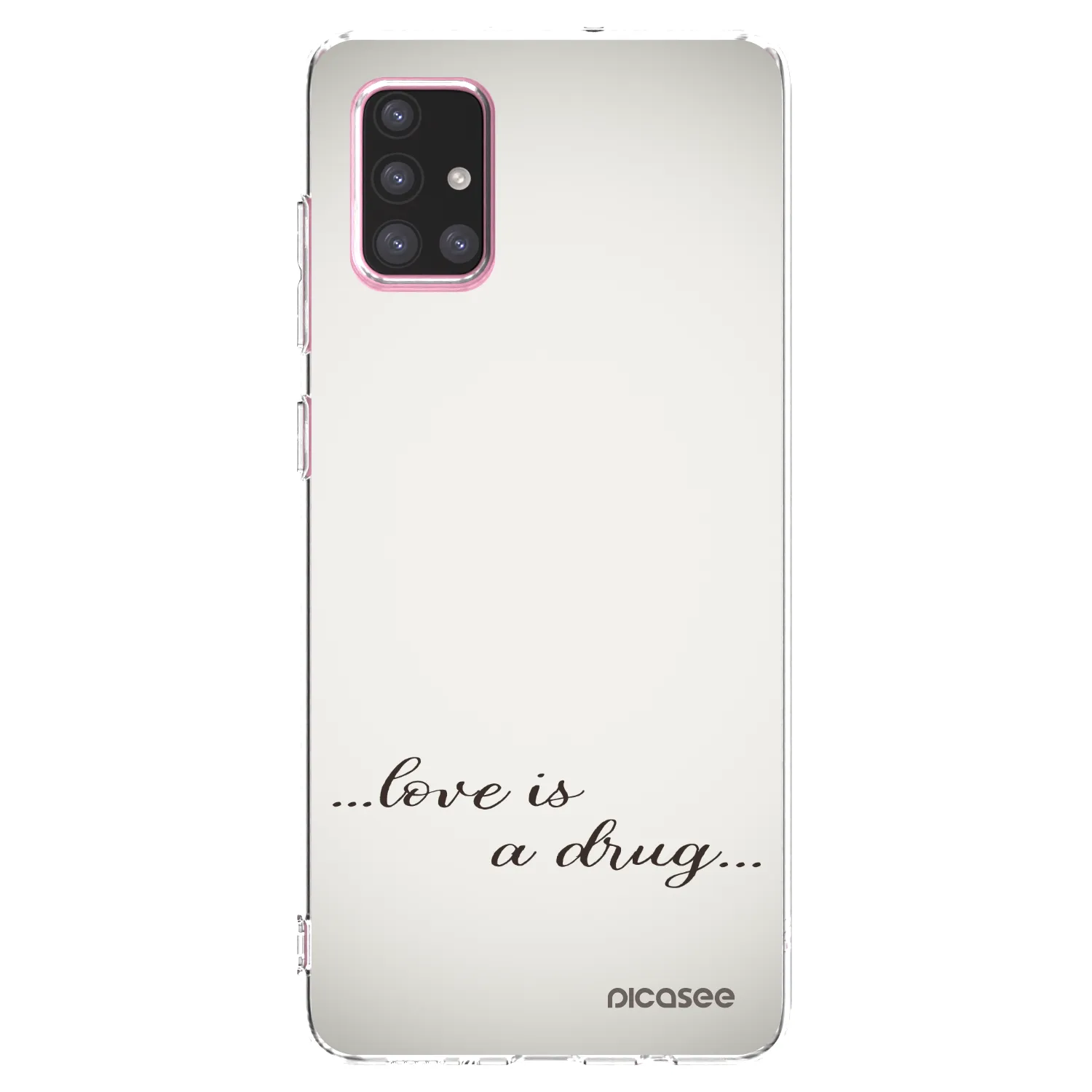 Picasee silikonski prozorni ovitek za Samsung Galaxy A71 A715F - Love is a drug