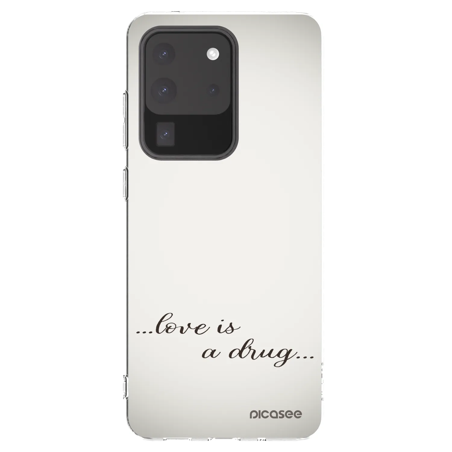 Picasee silikonski prozorni ovitek za Samsung Galaxy S20 Ultra 5G G988F - Love is a drug