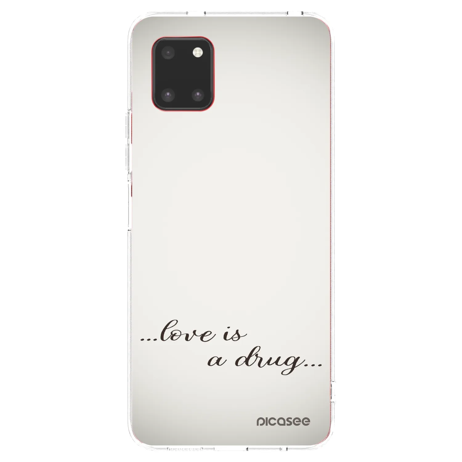 Picasee silikonski prozorni ovitek za Samsung Galaxy Note 10 Lite N770F - Love is a drug