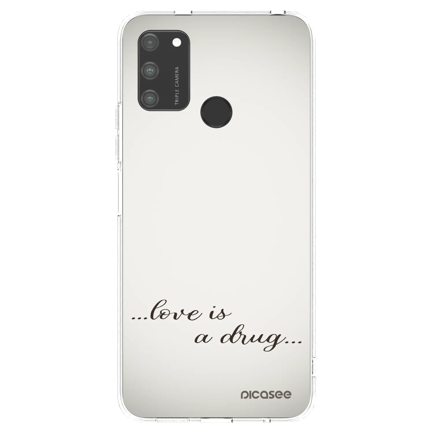 Picasee silikonski prozorni ovitek za Honor 9A - Love is a drug