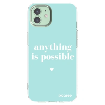 Picasee silikonski prozorni ovitek za Apple iPhone 12 - Anything is possible