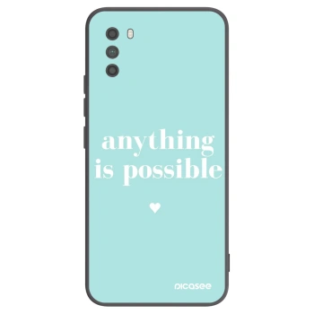 Picasee silikonski črni ovitek za Xiaomi Poco M3 - Anything is possible