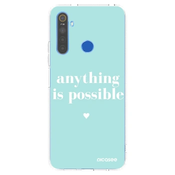 Picasee silikonski prozorni ovitek za Realme 5 - Anything is possible
