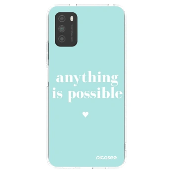 Picasee silikonski prozorni ovitek za Xiaomi Poco M3 - Anything is possible