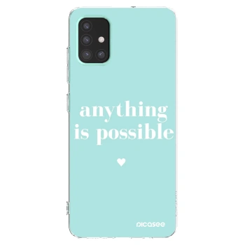 Picasee silikonski prozorni ovitek za Samsung Galaxy M31s - Anything is possible