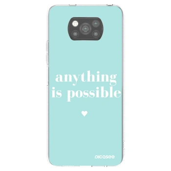 Picasee silikonski črni ovitek za Xiaomi Poco X3 Pro - Anything is possible