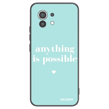 Picasee silikonski črni ovitek za Xiaomi Mi 11 - Anything is possible