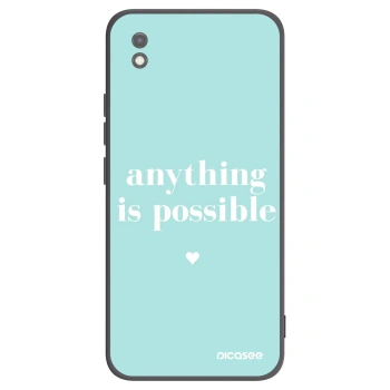 Picasee silikonski črni ovitek za Xiaomi Redmi 9AT - Anything is possible