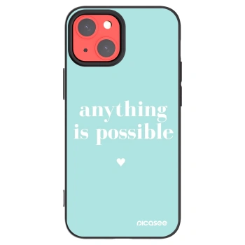 Picasee silikonski črni ovitek za Apple iPhone 13 mini - Anything is possible