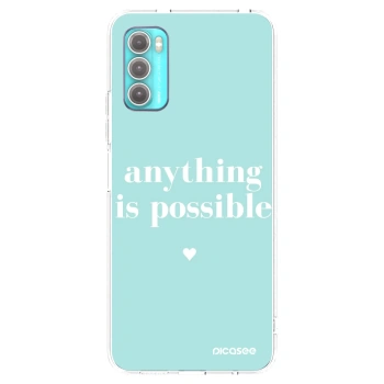 Picasee silikonski prozorni ovitek za Motorola Moto G60 - Anything is possible