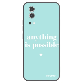Picasee silikonski črni ovitek za Vivo Y72 5G - Anything is possible