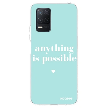 Picasee silikonski prozorni ovitek za Realme 8 5G - Anything is possible