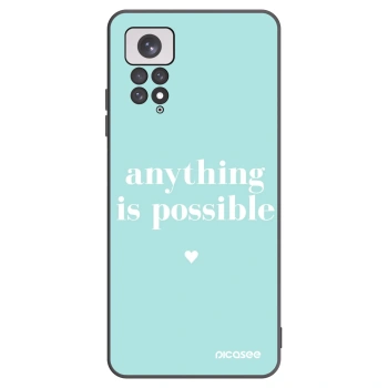 Picasee silikonski črni ovitek za Xiaomi Redmi Note 11 - Anything is possible