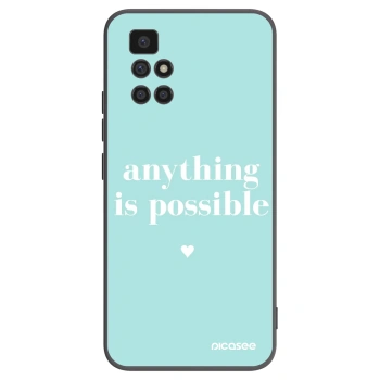 Picasee silikonski črni ovitek za Xiaomi Redmi 10 (2022) - Anything is possible