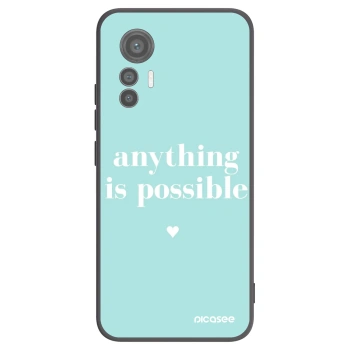 Picasee silikonski črni ovitek za Xiaomi 12 Lite - Anything is possible